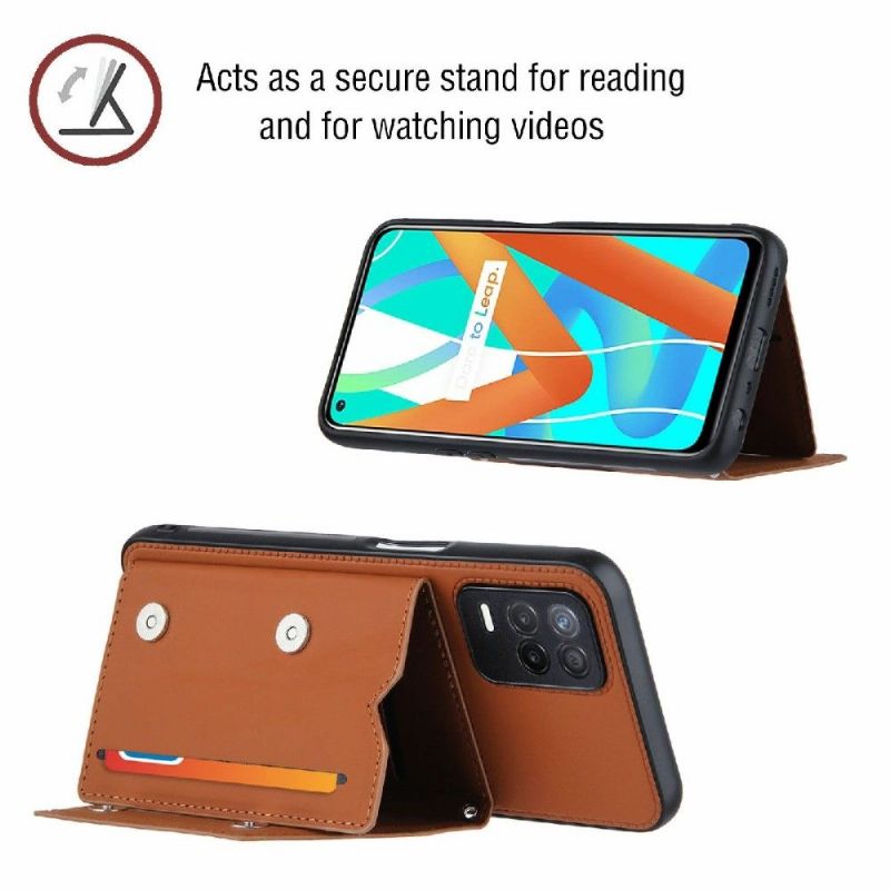 Coque Realme 8 5G AUDE Lanière multi compartiments
