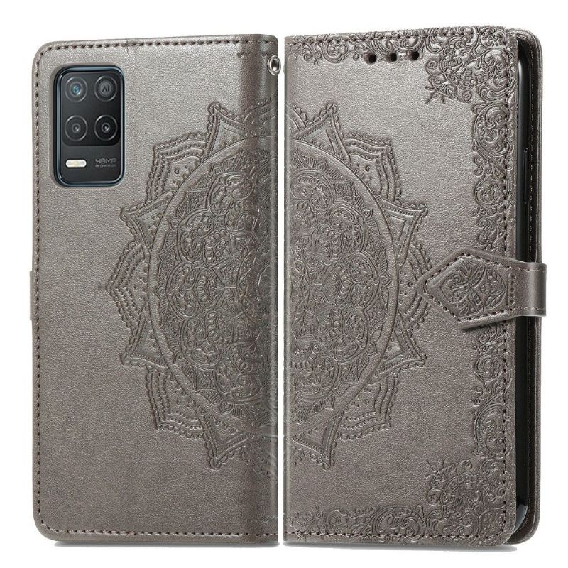 Housse Realme 8 5G Mandala relief en simili cuir