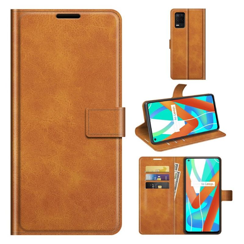 Housse Realme 8 5G portefeuille style cuir