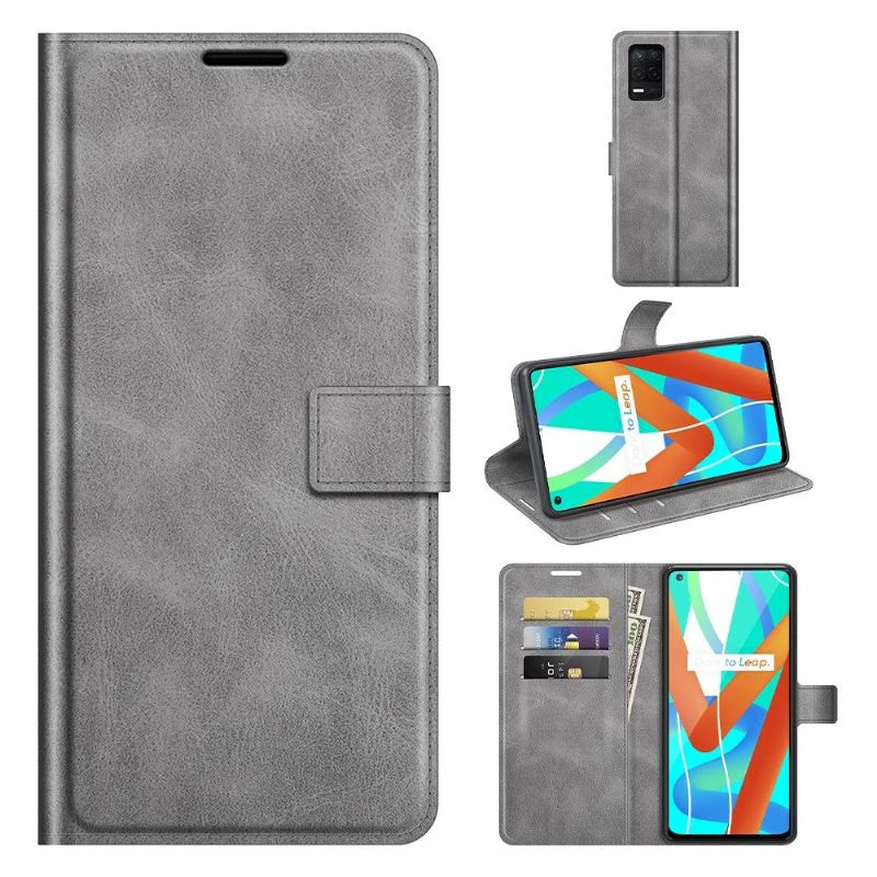 Housse Realme 8 5G portefeuille style cuir