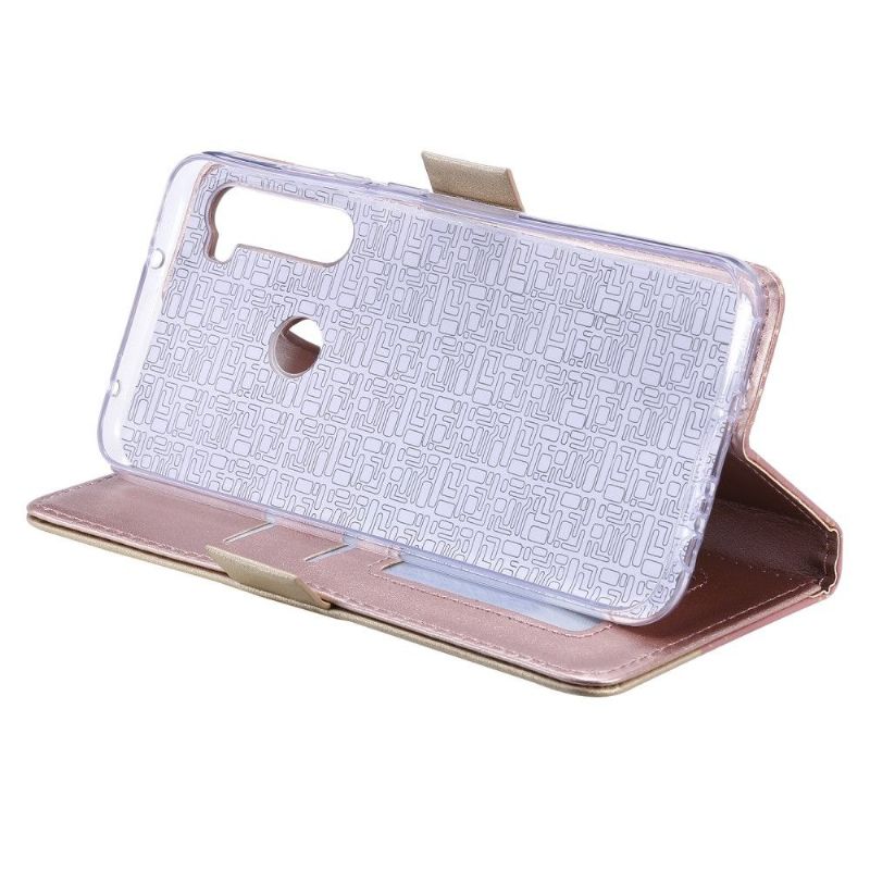 Housse Xiaomi Redmi Note 8 2021 / 2019 Dentelle Fleur Effet Cuir