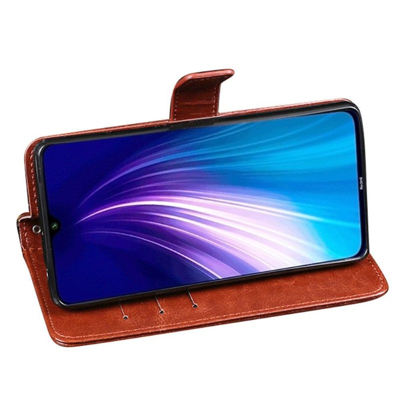 Housse Xiaomi Redmi Note 8 2021 / 2019 IDEWEI Folio Effet Cuir