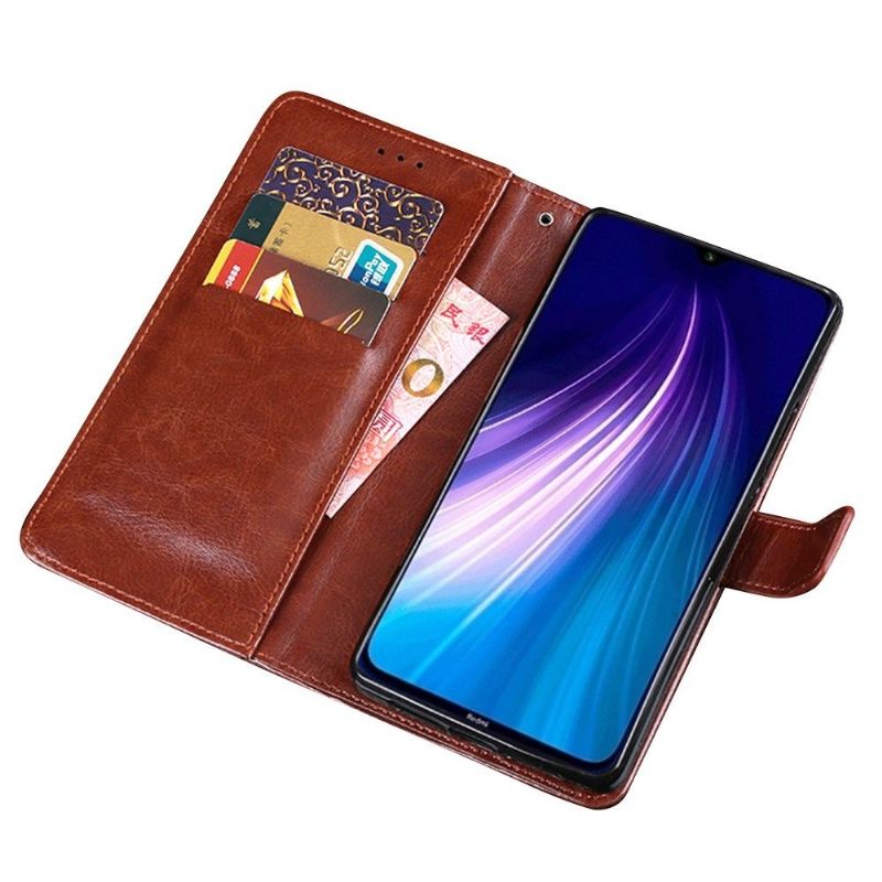 Housse Xiaomi Redmi Note 8 2021 / 2019 IDEWEI Folio Effet Cuir