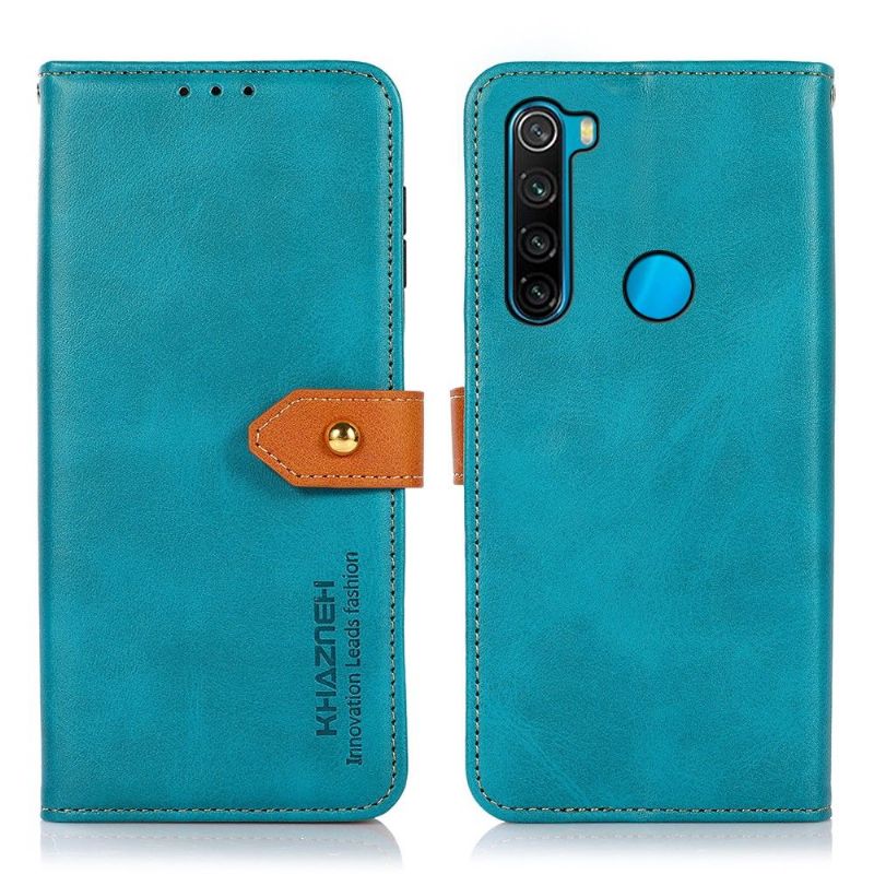 Housse Xiaomi Redmi Note 8 2021 KHAZNEH Bicolore simili cuir