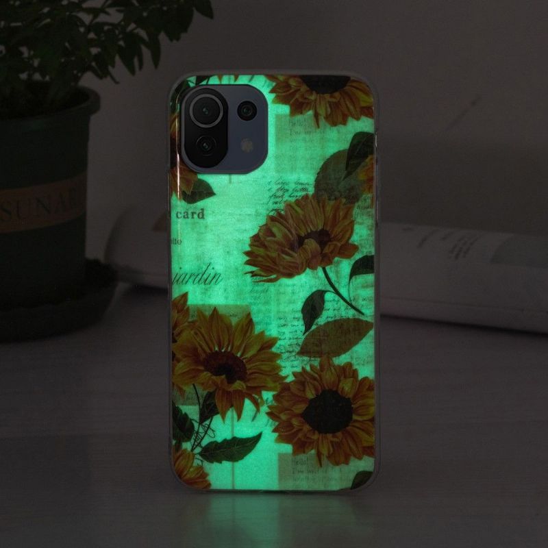 Coque Xiaomi 11 Lite 5G NE / Mi 11 Lite / Lite 5G Fluorescente Tournesol Vintage