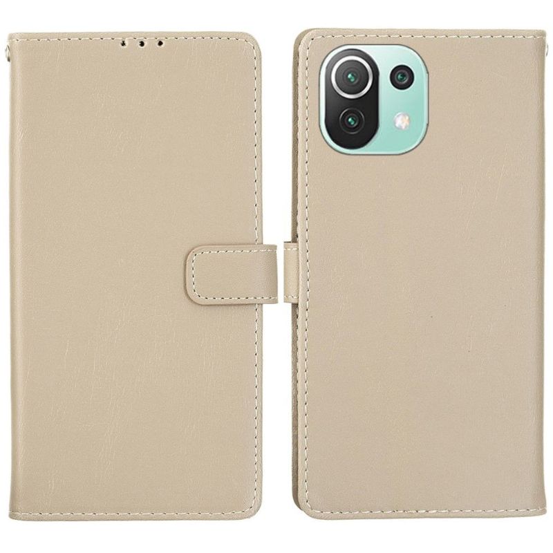 Étui Xiaomi 11 Lite 5G NE / Mi 11 Lite / Lite 5G folio simili cuir rétro