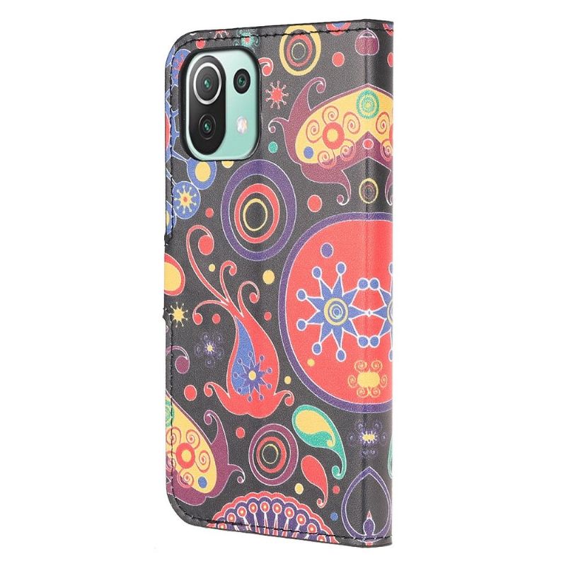 Housse Xiaomi 11 Lite 5G NE, Mi 11 Lite 4G, 5G Paisley fleur