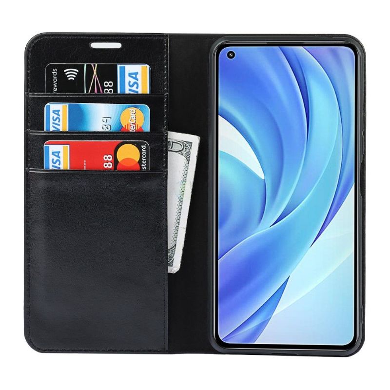 Xiaomi 11 Lite 5G NE, Mi 11 Lite 4G, Mi Lite 5G - Housse cuir porte cartes fonction support