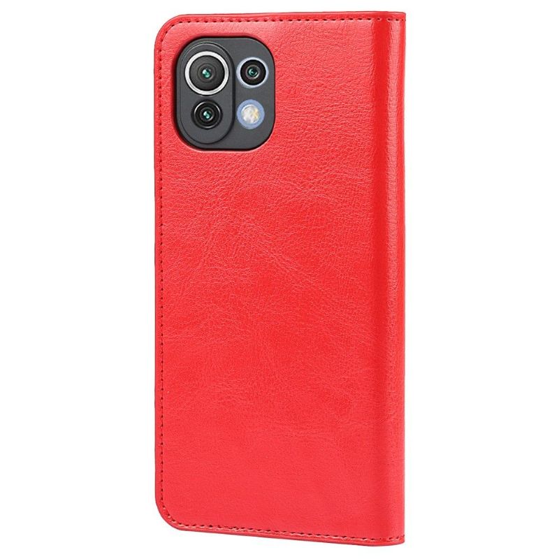 Xiaomi 11 Lite 5G NE, Mi 11 Lite 4G, Mi Lite 5G - Housse cuir porte cartes fonction support