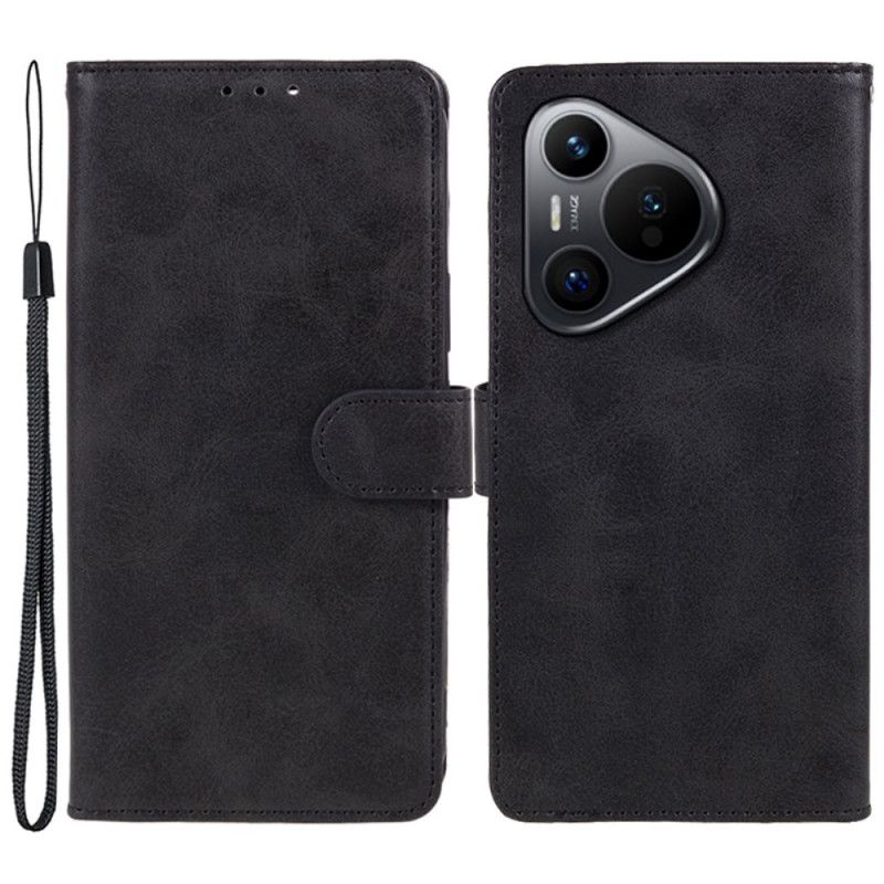 Housse Huawei Pura 70 Simili Cuir à Lanière