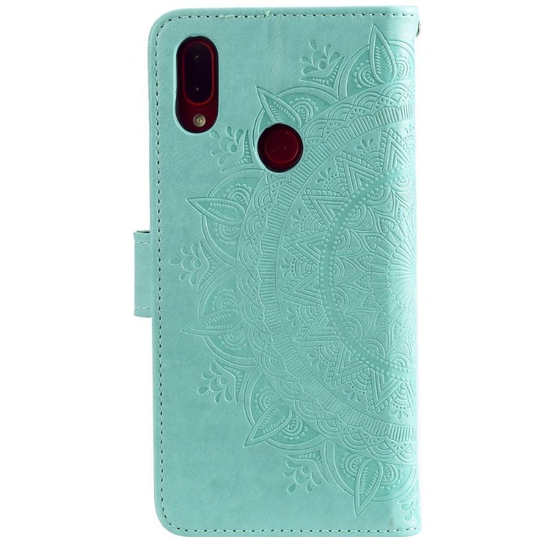 Xiaomi Redmi Note 7 - Étui avec lanière mandala soleil