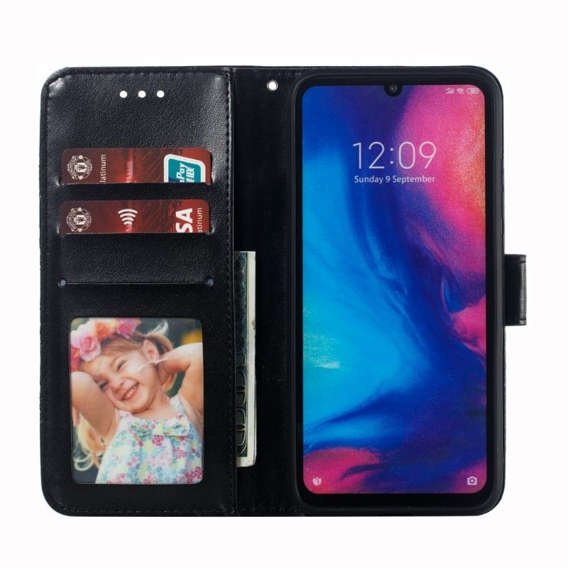 Xiaomi Redmi Note 7 - Étui folio avec lanière mandala