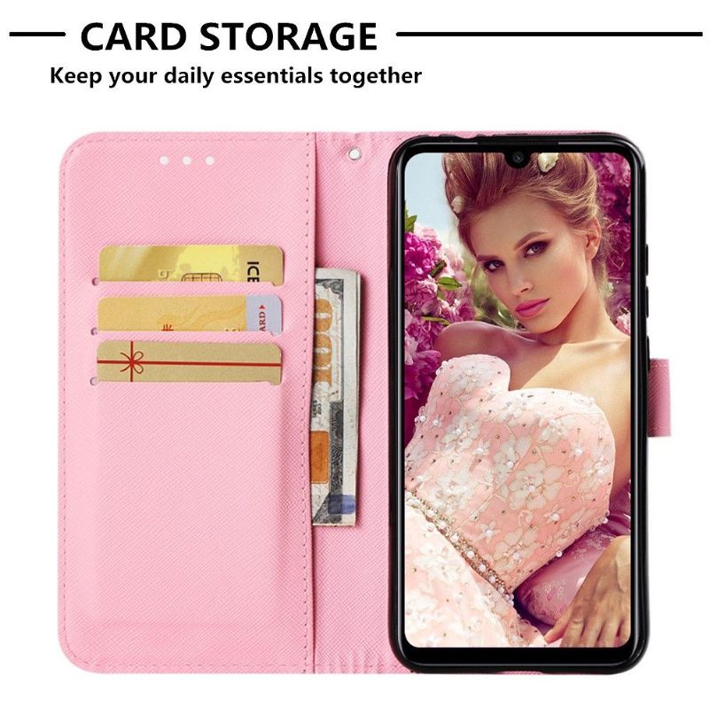 Xiaomi Redmi Note 7 - Housse Pink flower