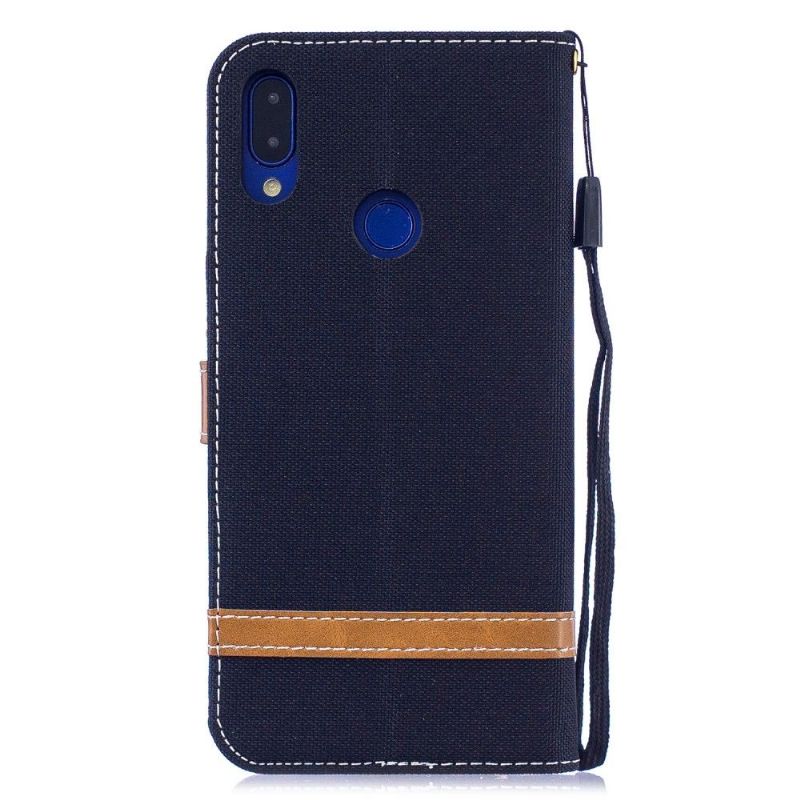 Xiaomi Redmi Note 7 - Housse revêtement tissu porte cartes