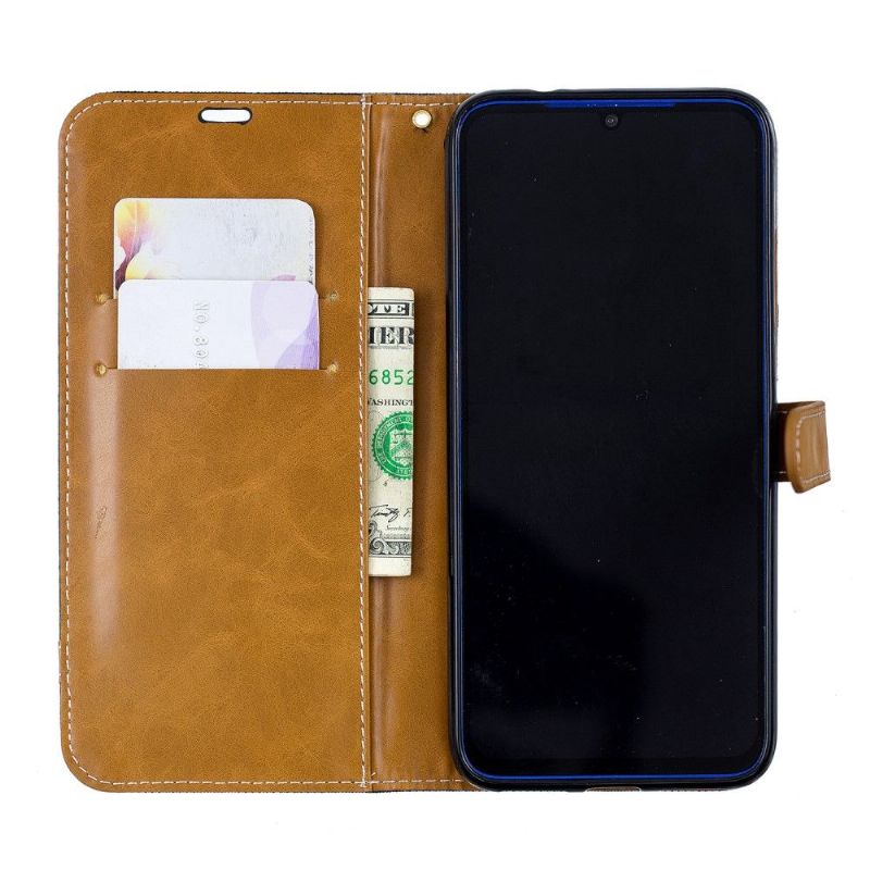 Xiaomi Redmi Note 7 - Housse revêtement tissu porte cartes