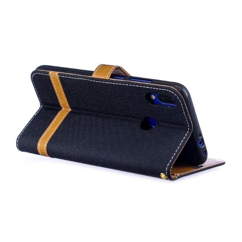 Xiaomi Redmi Note 7 - Housse revêtement tissu porte cartes