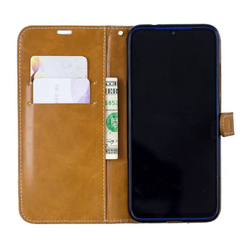 Xiaomi Redmi Note 7 - Housse revêtement tissu porte cartes