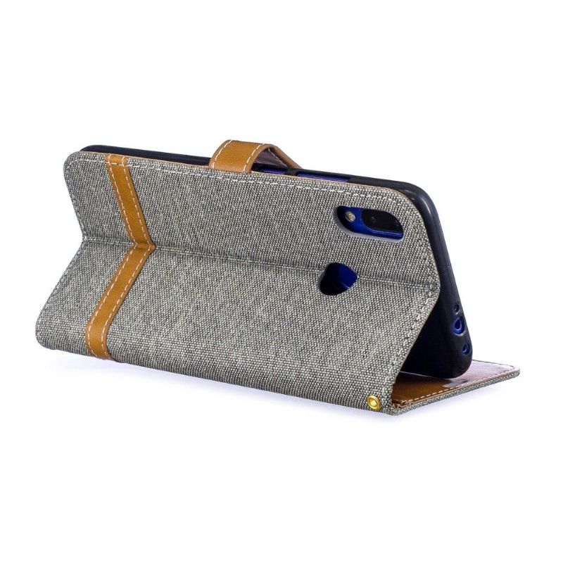 Xiaomi Redmi Note 7 - Housse revêtement tissu porte cartes