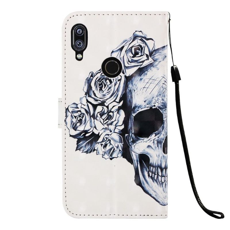 Xiaomi Redmi Note 7 - Housse skull flowers