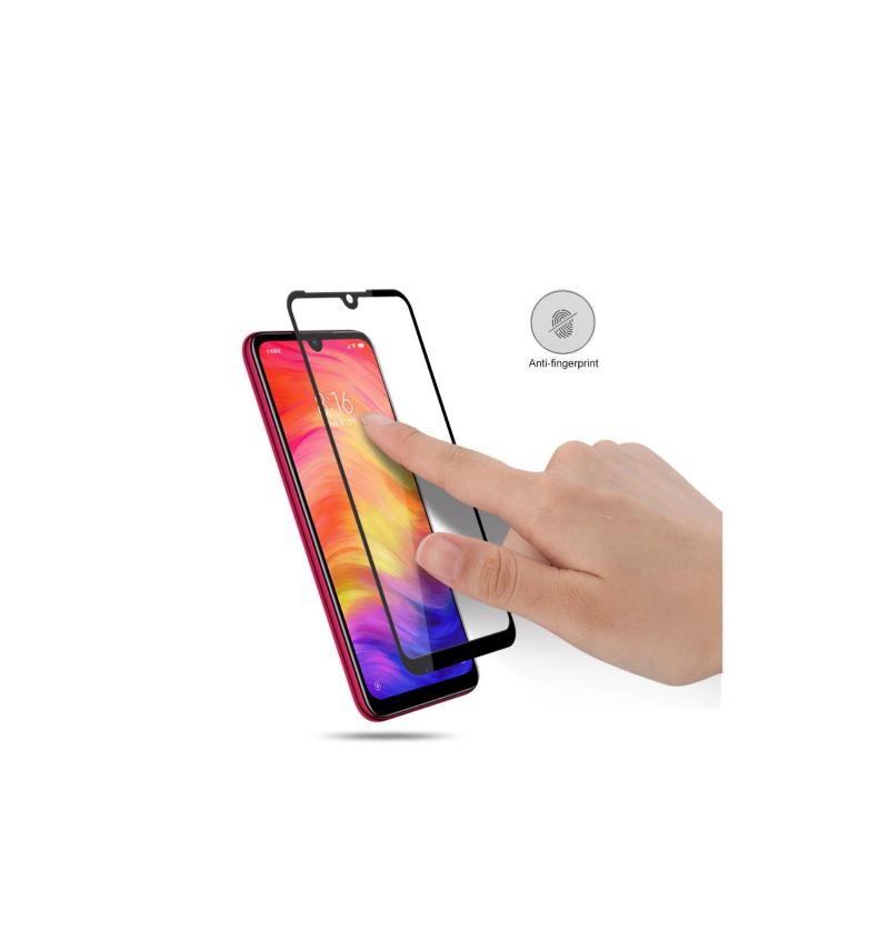 Xiaomi Redmi Note 7 - Protection d’écran en verre trempé Full Size - Noir