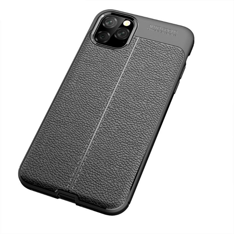 iPhone 11 Pro Max - Coque gel finition simili cuir