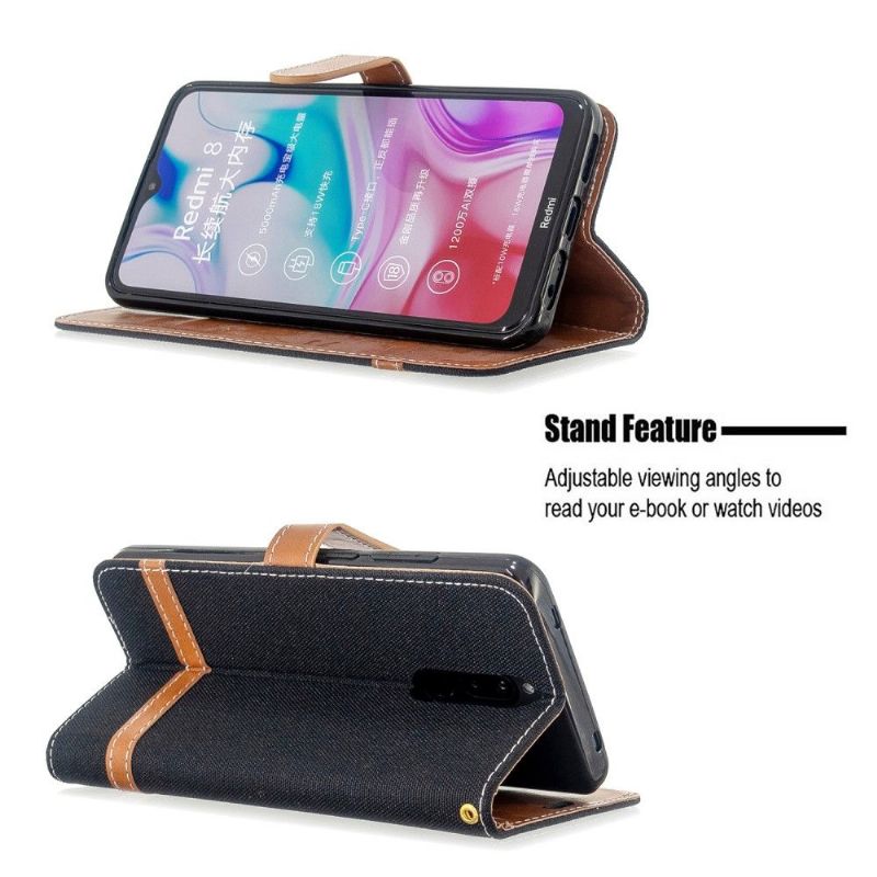 Xiaomi Redmi 8 - Housse revêtement tissu porte cartes