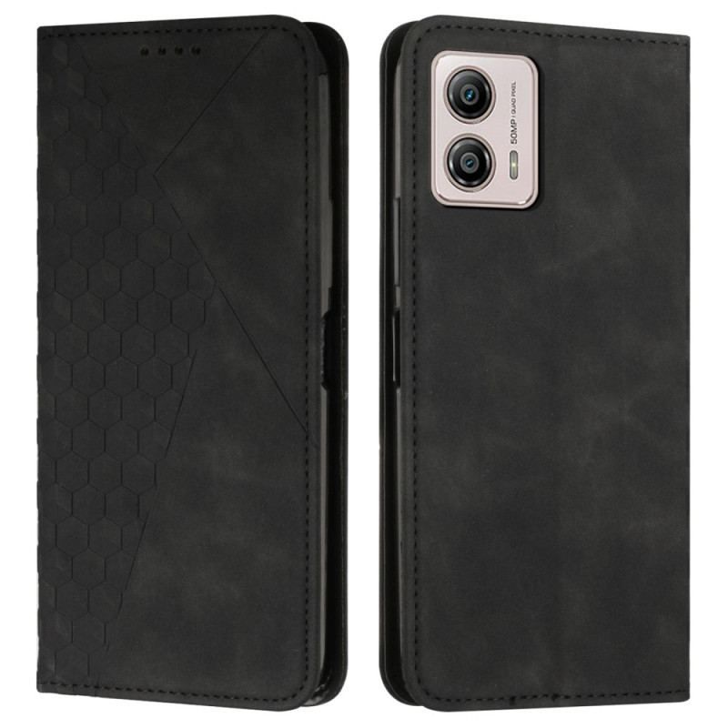 Flip Cover Moto G73 5G Style Cuir avec 3 Porte-Cartes