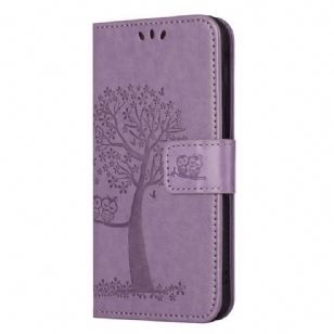 Housse Moto G73 5G Arbre aux Hiboux