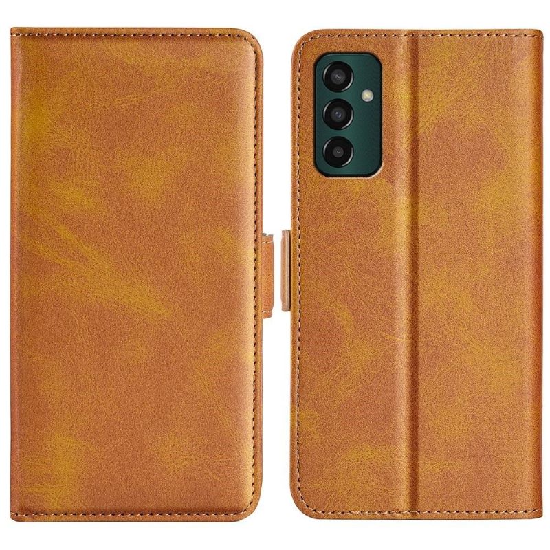 Étui Samsung Galaxy M13 portefeuille revêtement simili cuir mat