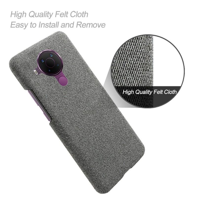 Coque Nokia 5.4 revêtement tissu