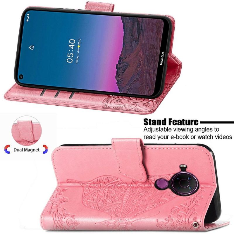 Housse Nokia 5.4 Papillon Relief