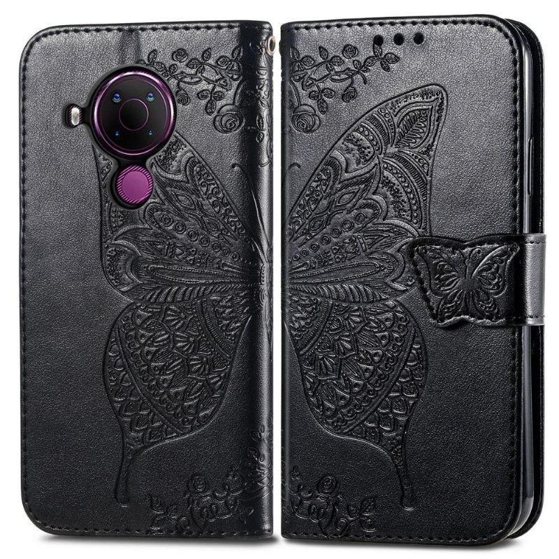 Housse Nokia 5.4 Papillon Relief