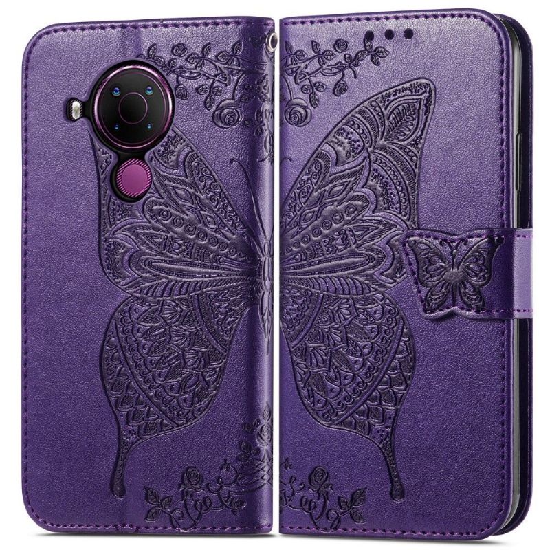 Housse Nokia 5.4 Papillon Relief