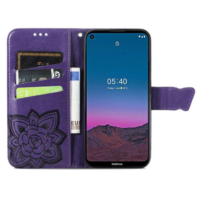 Housse Nokia 5.4 Papillon Relief