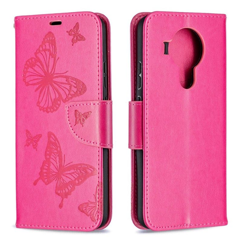Housse Nokia 5.4 Papillons fonction support