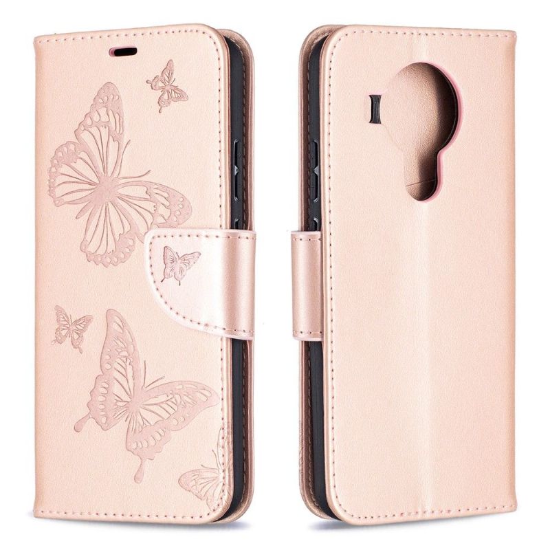 Housse Nokia 5.4 Papillons fonction support
