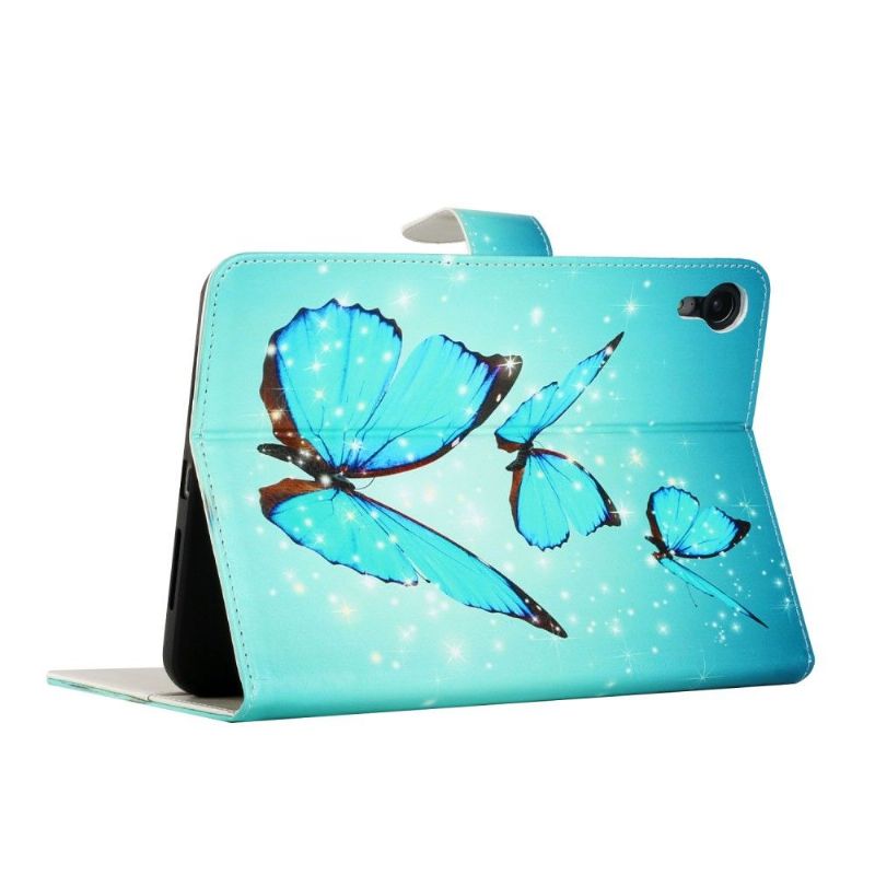 Housse iPad mini 6 (2021) papillons scintillants