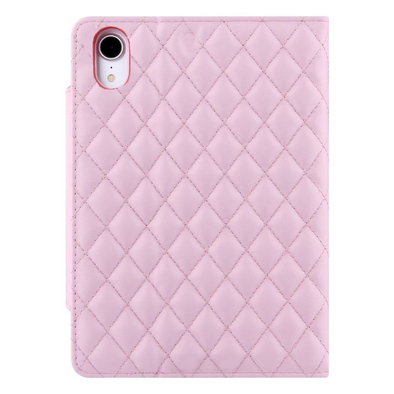 Housse iPad mini 6 (2021) simili cuir matelassé