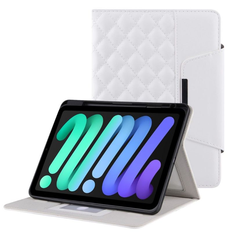 Housse iPad mini 6 (2021) simili cuir matelassé