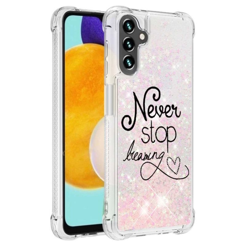 Coque Samsung Galaxy A54 5G Paillettes Never Stop