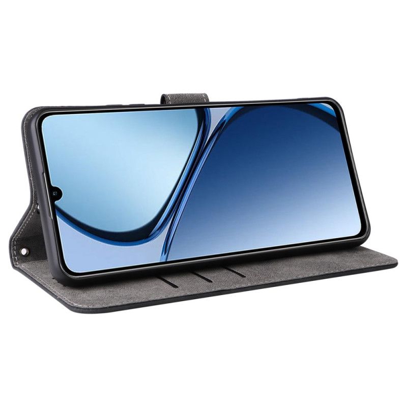 Housse Realme C63 / C61 Protection RFID Effet Daim à Lanière