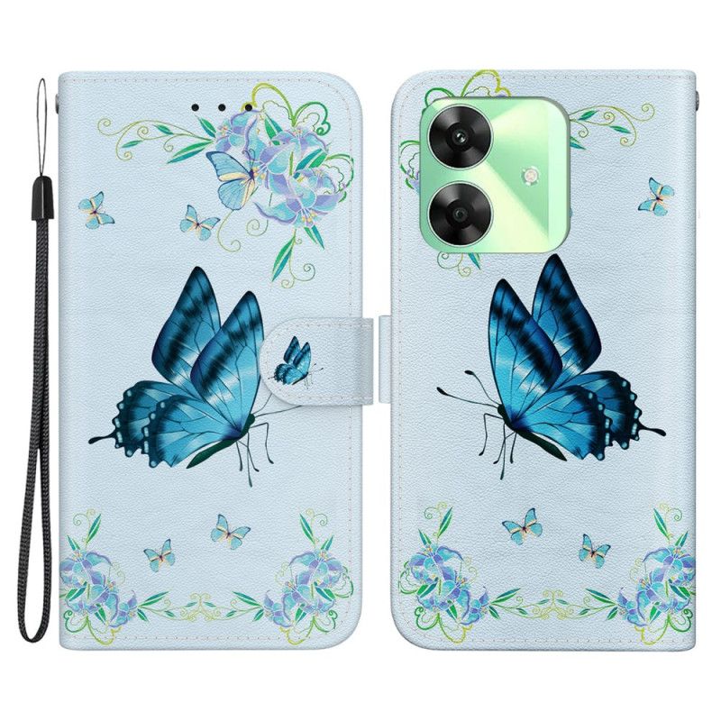 Housse Realme Note 60X / C63 / C61 Paysage Bleu