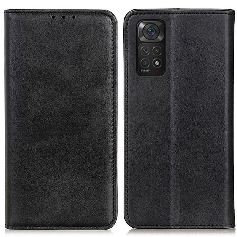 Flip Cover Xiaomi Redmi Note 11 / 11s Cuir Fendu Élégance