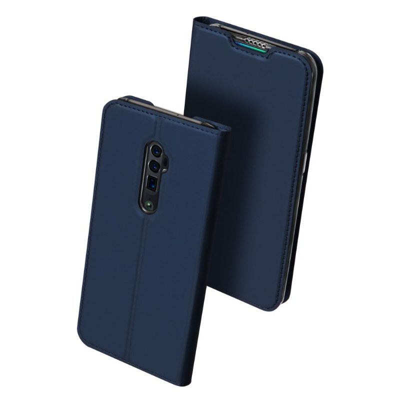 OPPO Reno 10x Zoom - Housse business imitation cuir - Bleu marine