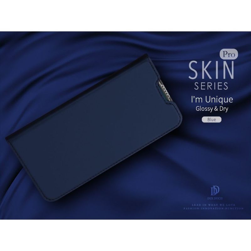 OPPO Reno 10x Zoom - Housse business imitation cuir - Bleu marine