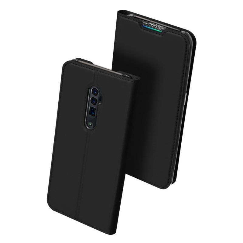 OPPO Reno 10x Zoom - Housse business imitation cuir - Noir