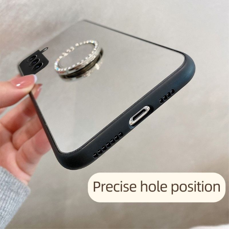 Coque Samsung Galaxy S22 Plus 5G effet miroir avec anneau