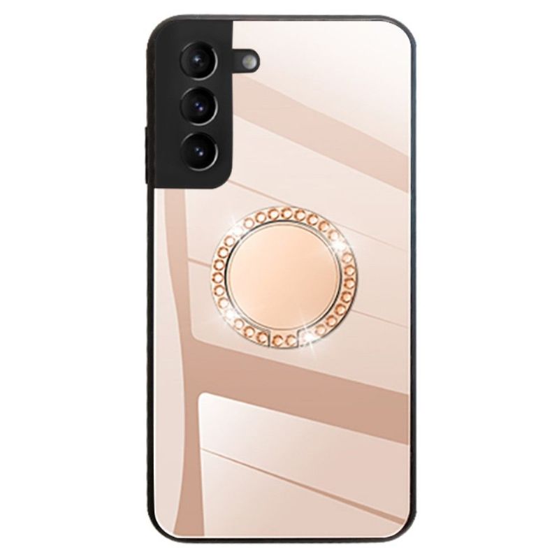 Coque Samsung Galaxy S22 Plus 5G effet miroir avec anneau