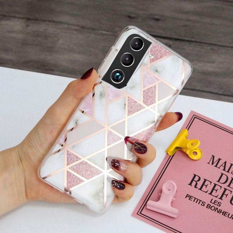 Coque Samsung Galaxy S22 Plus 5G Géométrie en silicone