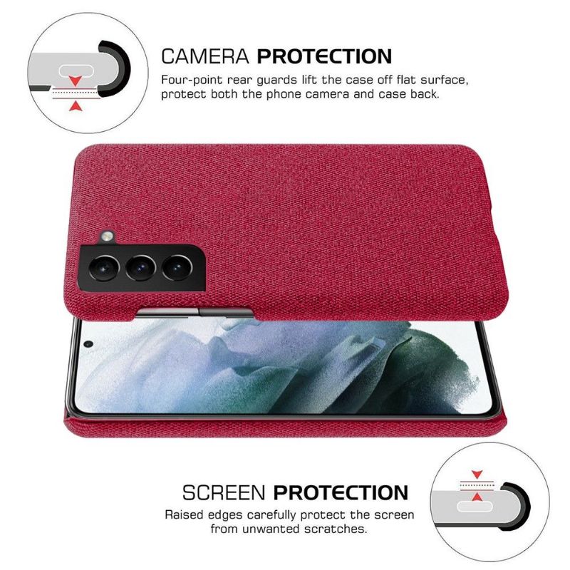 Coque Samsung Galaxy S22 Plus 5G revêtement tissu